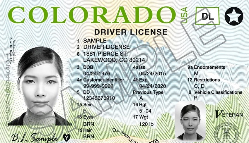 Licencia de conducir en Colorado 1 Licencia de conducir en Colorado